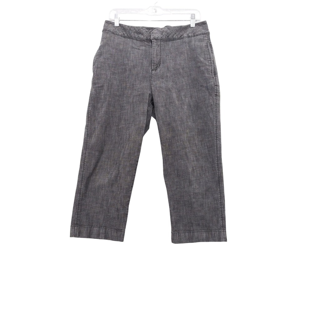 Coldwater Creek Cropped Pants Natural Fit Gray‎ Denim Size 12